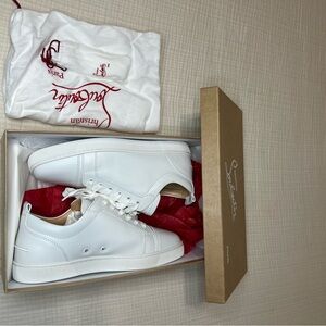 Christian Louboutin Men's White Leather Sneakers